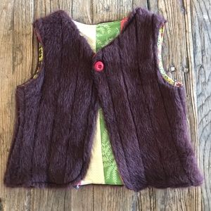 Wild Tribe kids faux fur vest